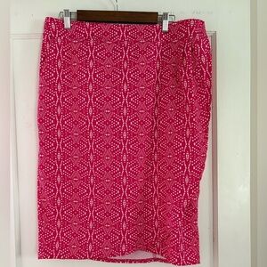 Rip Skirt Hawaii Pink and White Skirt - EUC